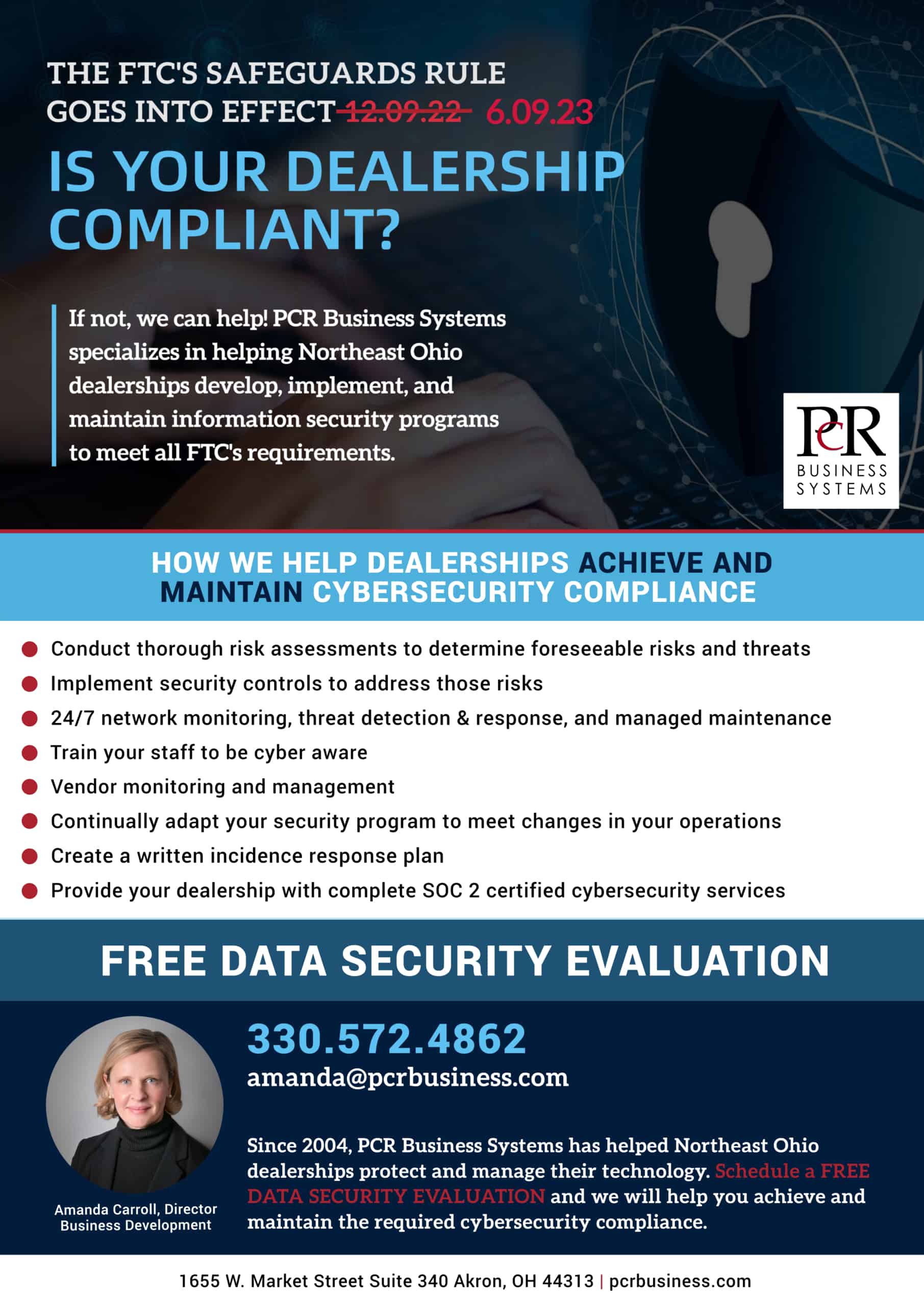 FTC Safeguards Rule Auto Dealers Ohio Dealership Compliance