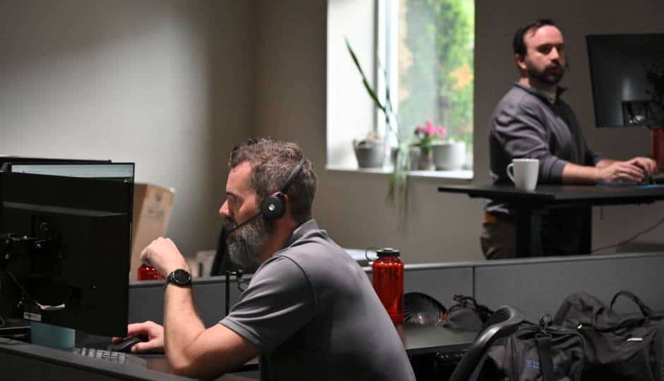 ai-consulting-akron-cleveland Office team improving workflow efficiency using practical AI tools